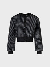 Cardigan jacquard nero - NERO | Sandro Ferrone