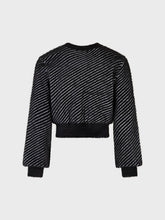 Cardigan jacquard nero - NERO | Sandro Ferrone