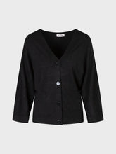 Cardigan ampio basic nero - Linea Lola | Sandro Ferrone