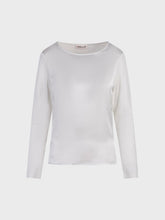 Maglia comby con spacchi laterali panna - Body e Top | Sandro Ferrone