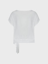 Blusa strass line bianca - BIANCO | Sandro Ferrone