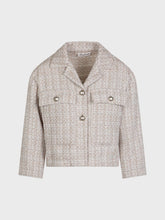 Caban tweed beige - BEIGE | Sandro Ferrone