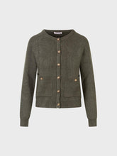 Cardigan con scollo tondo in costa inglese - Abbigliamento | Sandro Ferrone