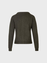 Cardigan con scollo tondo in costa inglese - Abbigliamento | Sandro Ferrone