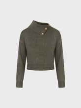 Maglia con  collo alto in costa inglese - MILITARE | Sandro Ferrone