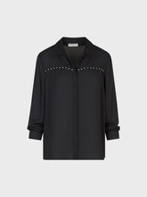 Camicia in gerogette con ricamo di perline - Nuova Collezione Lola | Sandro Ferrone