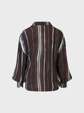 Camicia stampata con scollo V in crepe de chine - Nuova Collezione | Sandro Ferrone