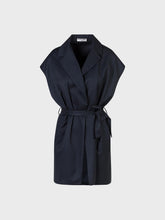 Gilet lungo in poliviscosa gessato - Gilet Lola | Sandro Ferrone