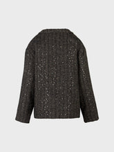Cappa in tessuto diagonale paillettes - Nuova Collezione Lola | Sandro Ferrone