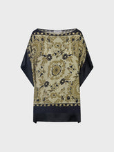 Caftano quadrato stampa foulard - UNICA | Sandro Ferrone