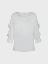 Blusa georgette panna - PANNA | Sandro Ferrone