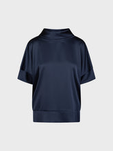 Blusa in raso continuativo blu - BLU | Sandro Ferrone