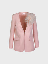 Giacca con accessorio piuma - Giacche | Sandro Ferrone