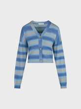 Cardigan shaded yarn blu in viscosa - Nuova Collezione | Sandro Ferrone